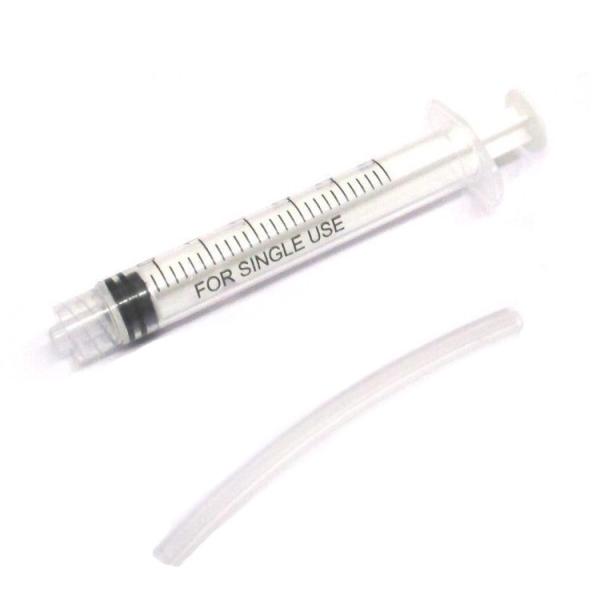 計量用 シリンジ 3ml (本体+シリコンチューブ:内径3mm10cm) 計量注入器 プラモデル製作...