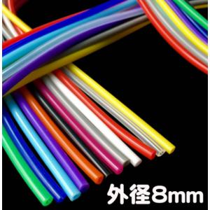 シリコンチューブ カラー 白 内径6mm 外径8...の商品画像