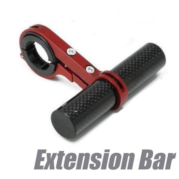 ハンドル用 拡張キット カーボンブラック+レッドフット エクステンションバー(K4)