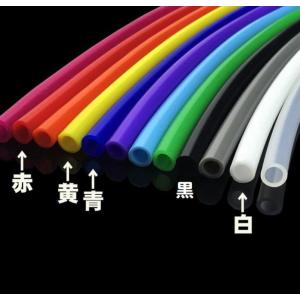 シリコンチューブ カラー 黒 内径5mm 外径7...の商品画像