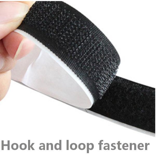 面ファスナー 黒 30mmx10mm単位 (オス・メス組) 超強力 両面テー プ 固定 強力 耐熱 ...