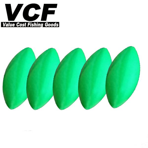 シモリ玉 流線 7mm 5個入り #1 緑色 シモリ玉 VCF (S21)