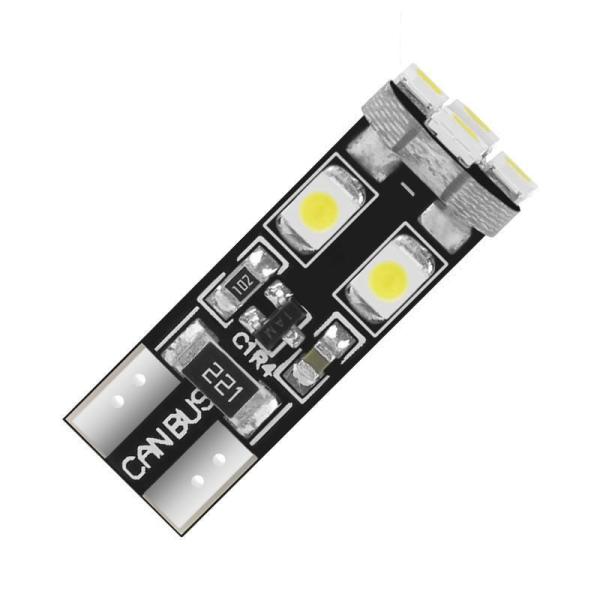 T10 LED バルブ 8連 COB LED ホワイト1個