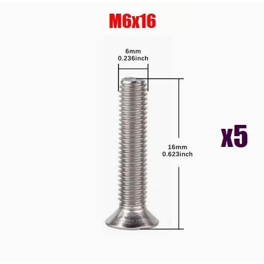 トルクスネジ M6x16mm 5本 ステンレス 皿ネジ いじり止め付