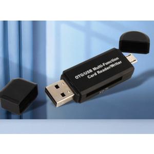 SDカードリーダー USB メモリーカードリーダー ブラック MicroSD SDカード T14