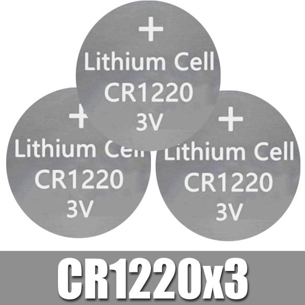 CR1220 リチウムコイン電池 3個