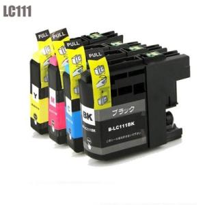 DCP-J752N インク ブラザー プリンターインク LC111-4PK 4色 5個自由選択 染料 LC111互換 インクカートリッジ｜usagi