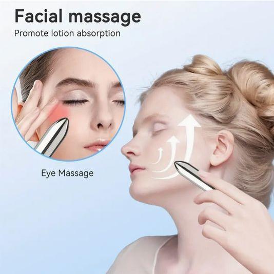 ミニ振動マッサージャー フェイシャル アイマッサージト 美容液吸収を促進 口紅サイズ 旅行用に最適 ...