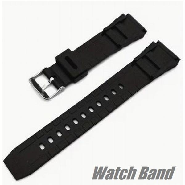 シリコン 時計バンド 1個 シルバーバックル バネ棒2本付 バンド G-SHOCK ガーミン 腕時計...