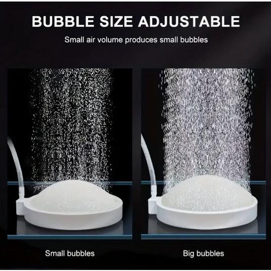 ナノエアストーン スーパーマイクロバブル 直径5.6cm 水槽 池の水槽 プラント エアポンプ バブ...