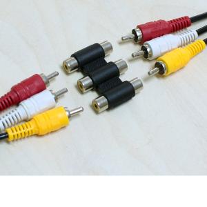 3RCA 3色端子用 ジョイント (メス-メス...の詳細画像1