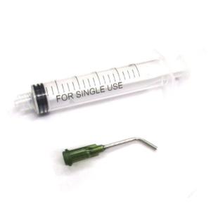 計量用 シリンジ 10ml セット (本体+45°カーブニードル) 計量注入器 プラモデル製作 工作...