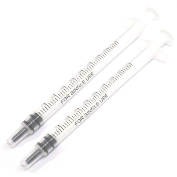 計量用 シリンジ 1ml x2 (ニードルなし) 計量注入器 プラモデル製作 工作 園芸