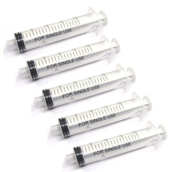 計量用 シリンジ 30ml x5 (ニードルなし) 計量注入器 プラモデル製作 工作 園芸 注射器