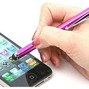 シリコンゴム式 タッチペン 1本 スマートフォン シルバークリップ ipad Air2 iphone Xperia Galaxy｜usagi