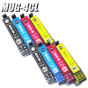 MUG-4CL 4色セットx2 プリンターインク エプソン インクカートリッジ 互換 染料｜usagi
