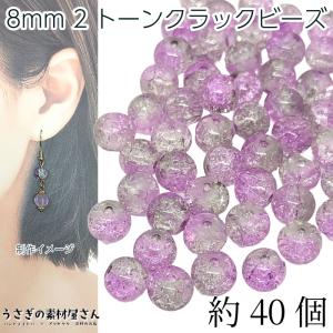 雪の結晶 ガラスチャーム 14mm 6個 ライラック系 電気メッキ 多面