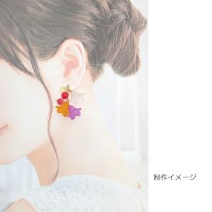ビーズ 花 パーツ 18mm 約20個 ホワイ...の詳細画像2