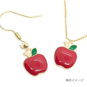 りんご チャーム カラーチャーム 13.5mm...の詳細画像2