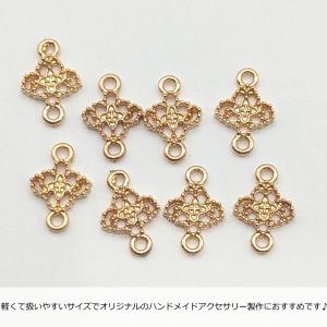 チャーム 繋ぎパーツ 8mm 8個 ゴールド色...の詳細画像3