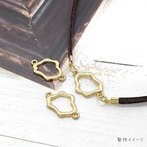 コネクターチャーム 不規則 空枠 14mm 8...の詳細画像3