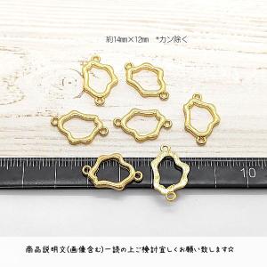 コネクターチャーム 不規則 空枠 14mm 8...の詳細画像5
