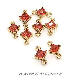 コネクター 7mm スクエアチャーム ミニ 菱...の詳細画像4