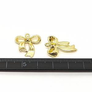 リボン チャーム ゴールド色 22.5mm 2...の詳細画像5