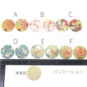 4個 約25mm アンティーク調*プリントメタ...の詳細画像2