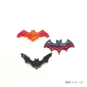 コウモリ シリコンモールド ハロウィン 通し穴...の詳細画像2