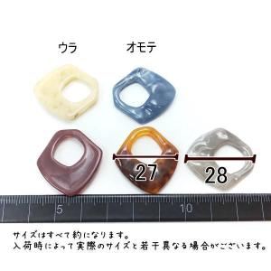 アクリルパーツ 菱形 マーブル 大理石柄 28...の詳細画像2