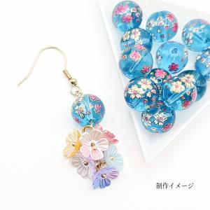 ガラスビーズ 桜 12mm 2個 ドジャーブル...の詳細画像2