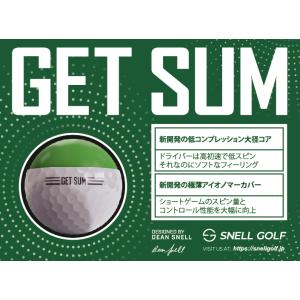 ゴルフボール スネルゴルフ GET SUM(白...の詳細画像1