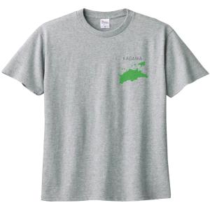 都道府県　香川県　KAGAWA　Tシャツ　杢グレー　ワンポイント｜usakitiya