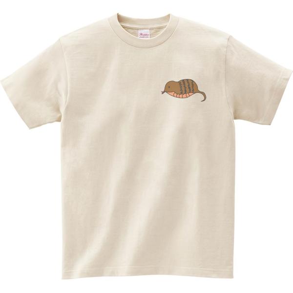 ツチノコ　つちのこ　動物　生き物　Tシャツ　ライトベージュ　ワンポイント