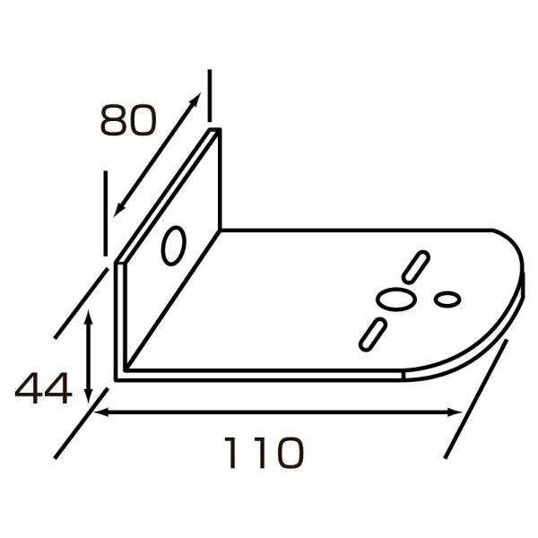 取付ステー サイドマーカー トラック ジェットイノウエ マーカーランプ取付ステー Ｌ型 ステンレス幅...