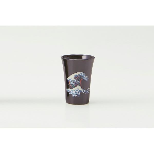 丸モ高木陶器 温感黒カップ(中) 北斎 1個箱入 ラッピング有 0110-008-08 ギフト 贈り...