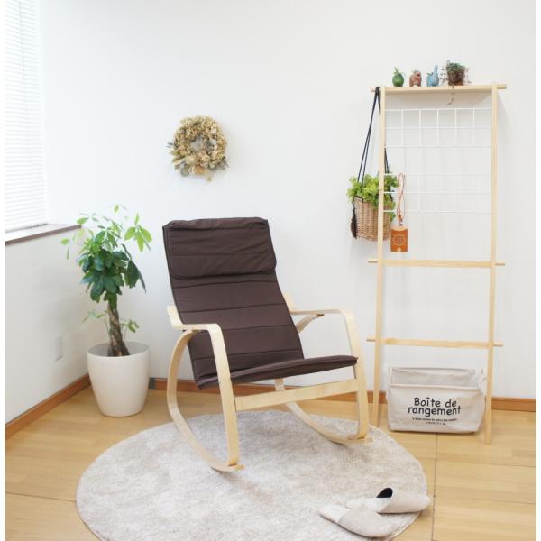 ロッキングチェア 肘掛けイス 一人掛け フクダクラフト リラックスロッキングチェア CR-5892 ...