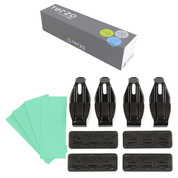 PIAA Terzo ルーフキャリア ベースキャリア ホルダー 4個入 ブラック【三菱 アウトランダ...