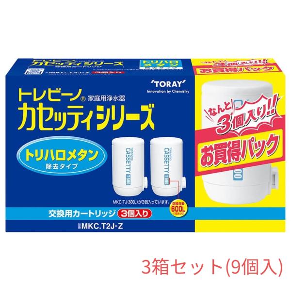 東レ トレビーノ カセッティシリーズ 蛇口直結型 家庭用浄水器交換用カートリッジ 3個入り トリハロ...
