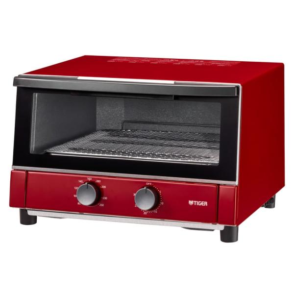 タイガー魔法瓶 トースター レッド KAM-S132R トースター レッド 赤 3枚 遠赤ヒーター ...