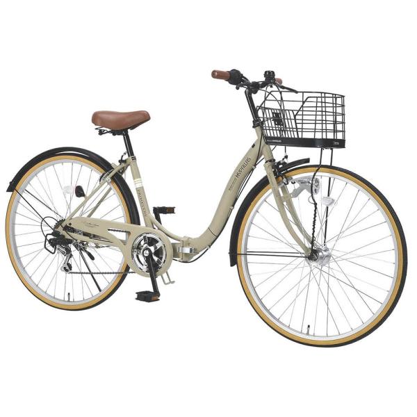 池商 折畳シティサイクル26・6段ギア オートライト MC509 自転車 じてんしゃ 折り畳み 組み...