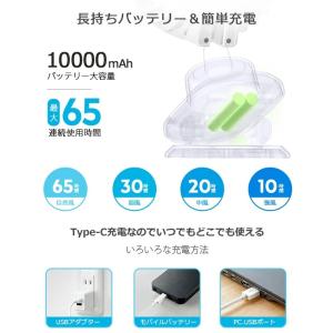 卓上扇風機 クリップ 扇風機 usb 充電式 ...の詳細画像5