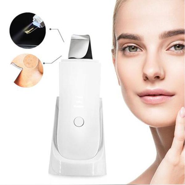 超音波振動ウォーターピーリング ・EMS クレンジング 毛穴 イオン導入 超音波/USB充電式