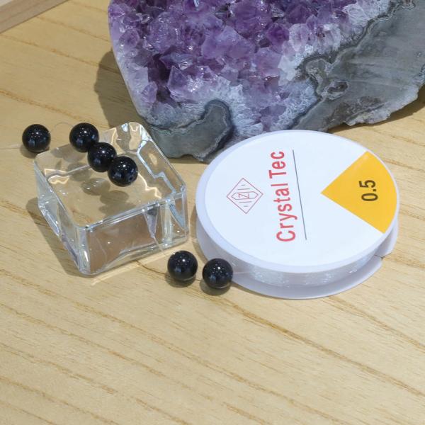 10個セット！TPU無色透明オペロンゴム　天然石 パワーストーン 伸縮性あり 水晶の線 ブレスレット...