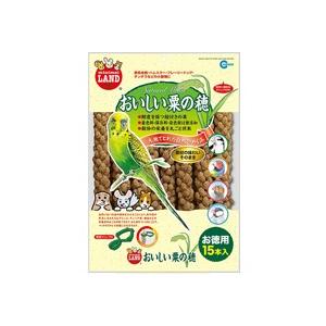 マルカン　おいしい粟の穂　お徳用１５本入（専用クリップ付）（小鳥、餌、おやつ）