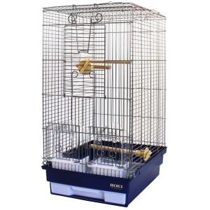 HOEI 465オカメ（銀色メッキ） ホワイト底 （鳥かご、ケージ