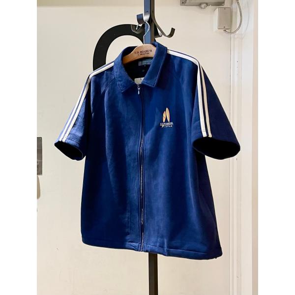 U.S.BOARDER ユーエスボーダー 半袖 トラックジャケット ブルゾン ネイビー ブルー