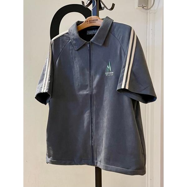 U.S.BOARDER ユーエスボーダー 半袖 トラックジャケット ブルゾン チャコール グレー