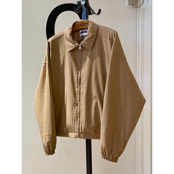 U.S.BOARDER ユーエスボーダー スウィングトップ ナイロンジャケット シワ加工 ベージュ